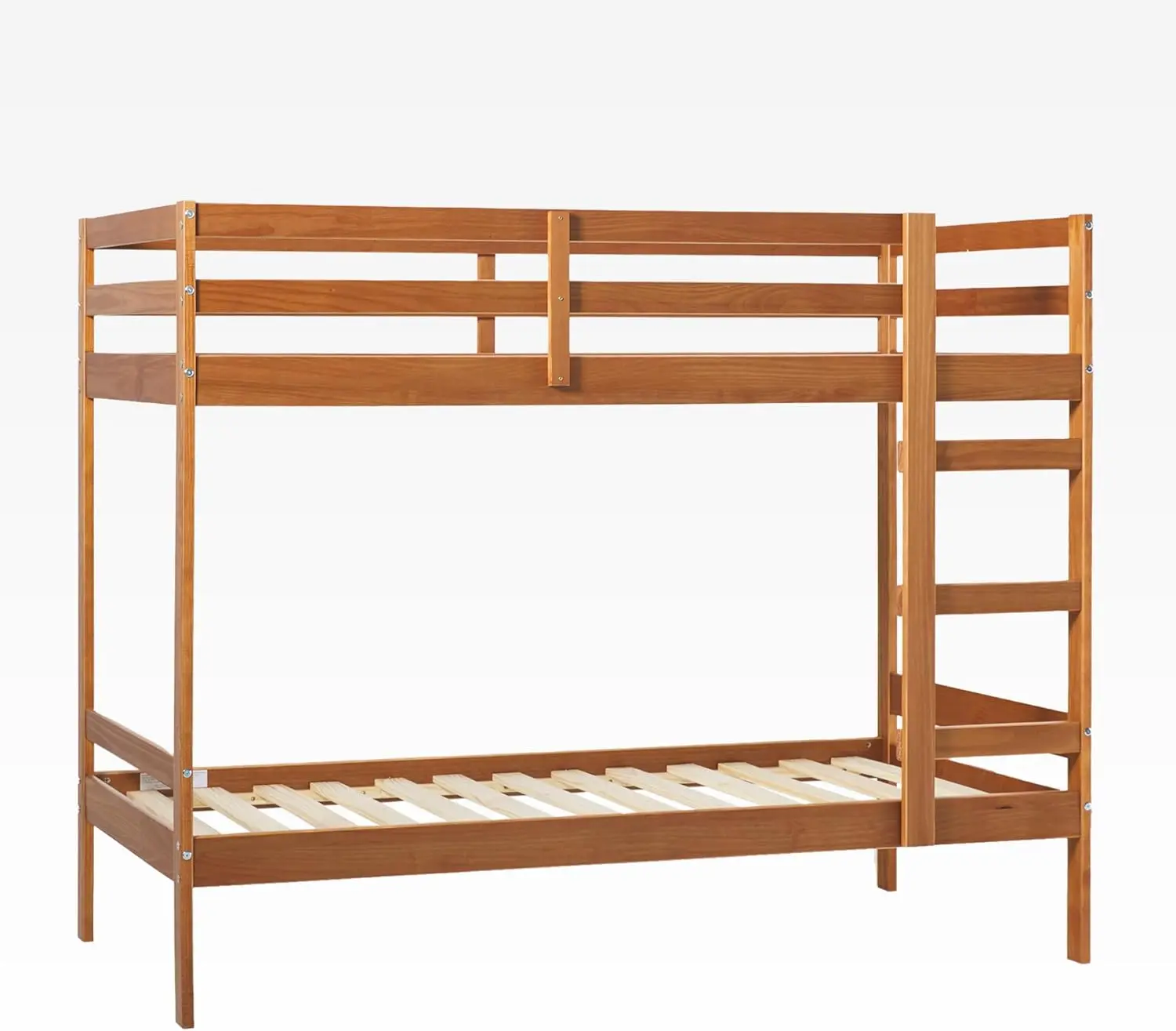 Modernes Twin-Size-Kinderbettgestell für Schlafzimmer, Twin-Size, Karamell