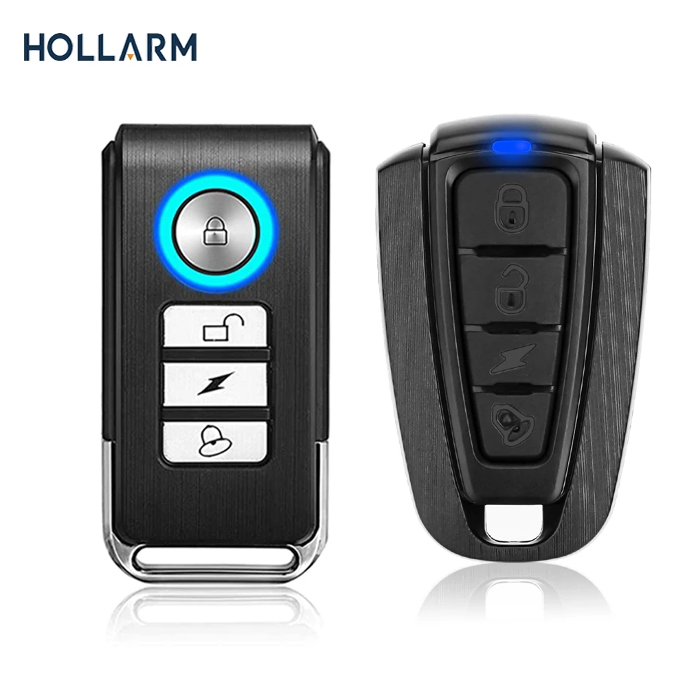 Hollarm Remote Control Bicycle Security Alarm Portable Anti-theft Metal Motorcycle Sensor