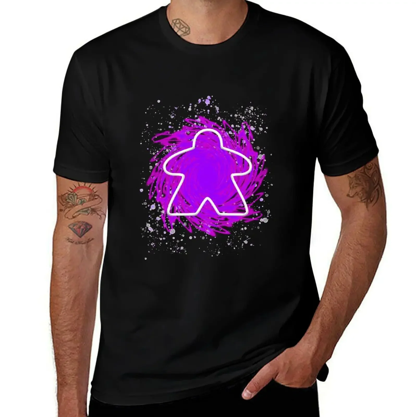 

Abstract Meeple - Purple Classic T-Shirt cute clothes designer shirts summer tops mens graphic t-shirts