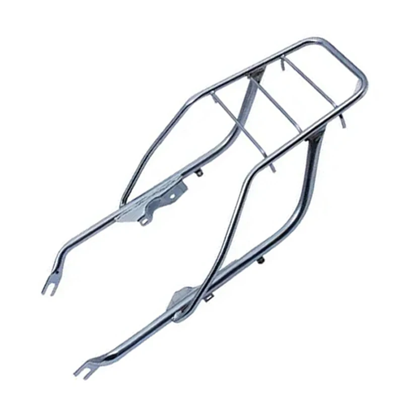 

Motorcycle Rear Cargo Carrier for Suzuki Haojue Jingcheng Dachangjiang AX100 A100 JC100 HJ100 X1000 Silver Back Chromed Bracket