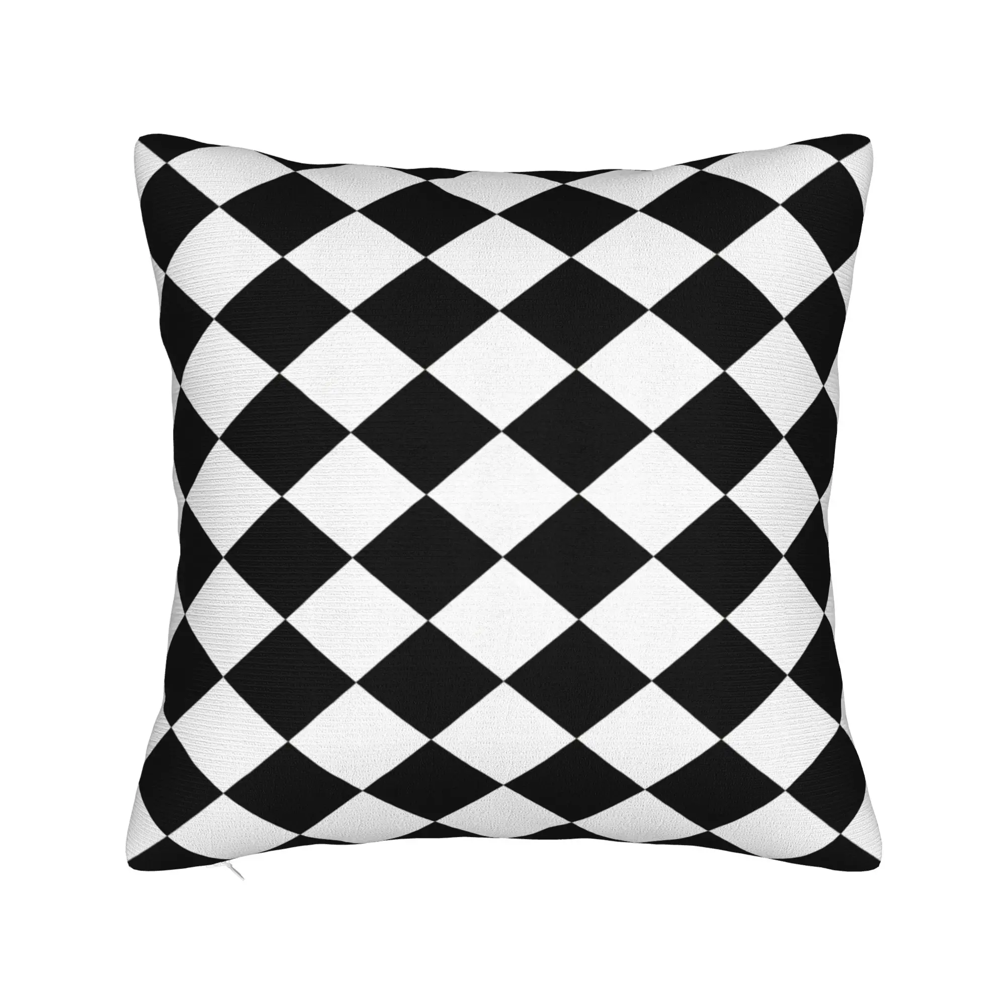 Pillow Case Black White Rhombus Argyle Soft  Pillow Cover For Wedding Party Home Decor Funny Pillowcases