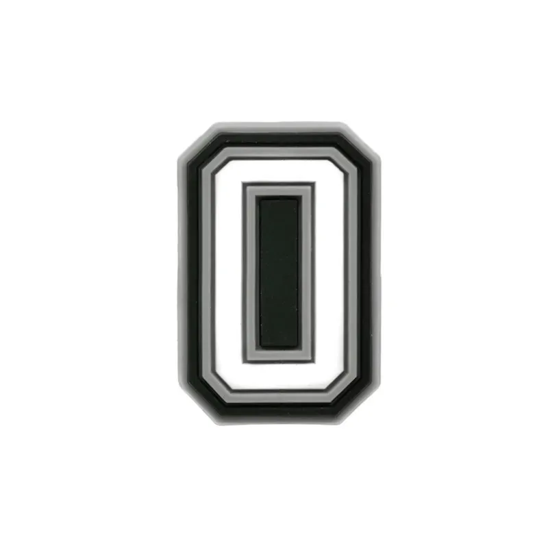 1 Piece Charms Decorations Numbers 0 To 9 Shoe Accessories Black White Pvc Ornament Pins Friend's Holiday Party Gift