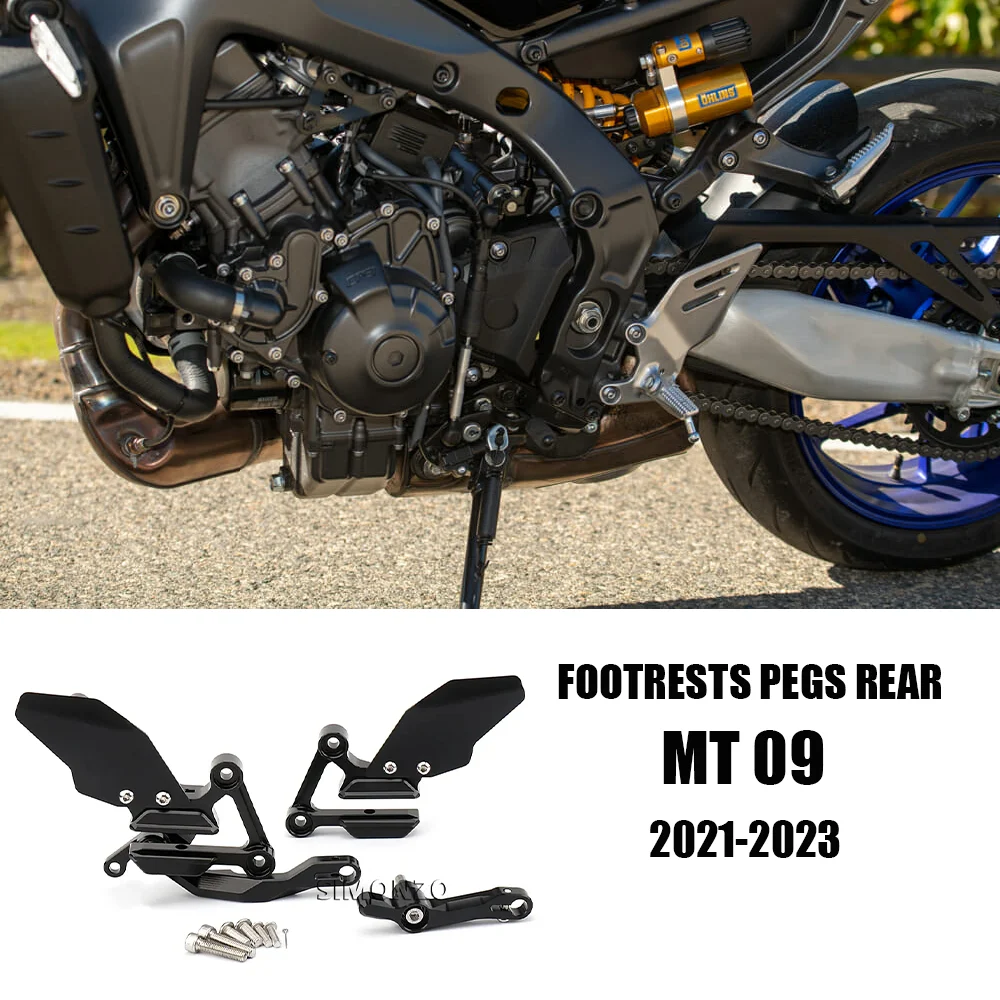 

MT 09 Accessories Motorcycle Footrest Foot Pegs Rear Foot Pedals Frepose Kit For YAMAHA MT09 MT 09 MT 09 SP 2021-2023