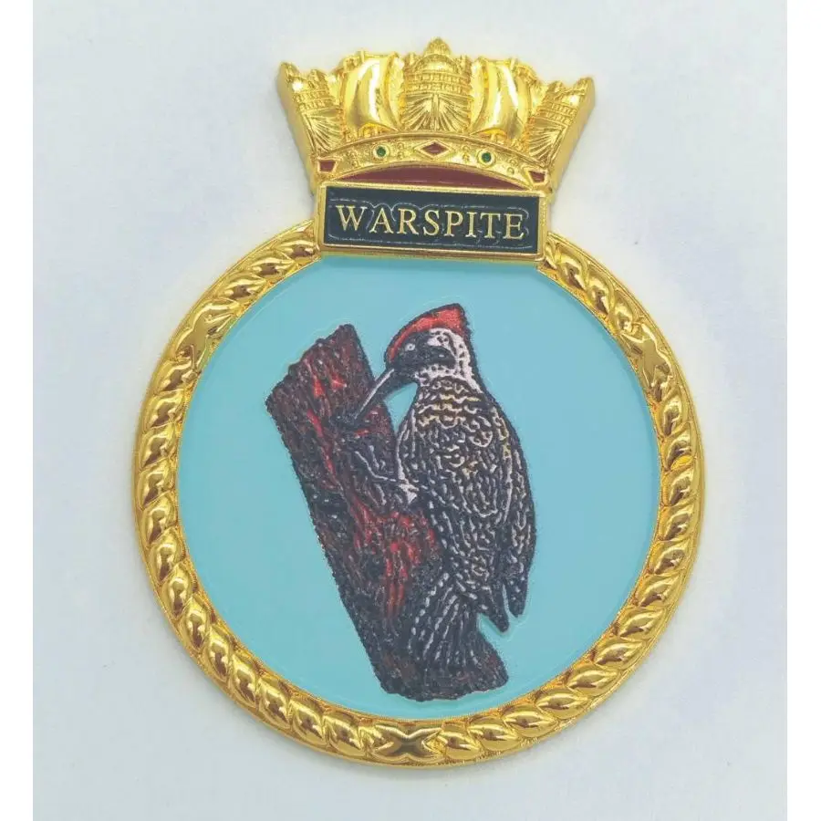 Shipyard HY012 Final Service Insignia of HMS Warspite (Royal Navy Battleship)