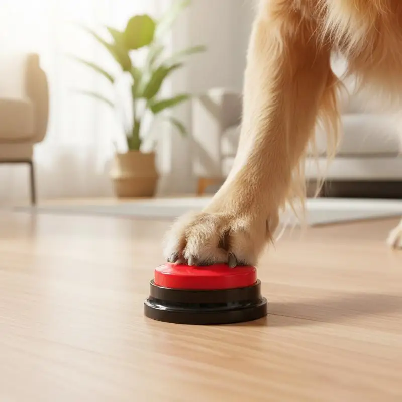 1/4/6/8Pcs Dog Communication Buttons Voice Recording Button For Pet Training Buzzer 30 Second Record Playback Gift For Talking
