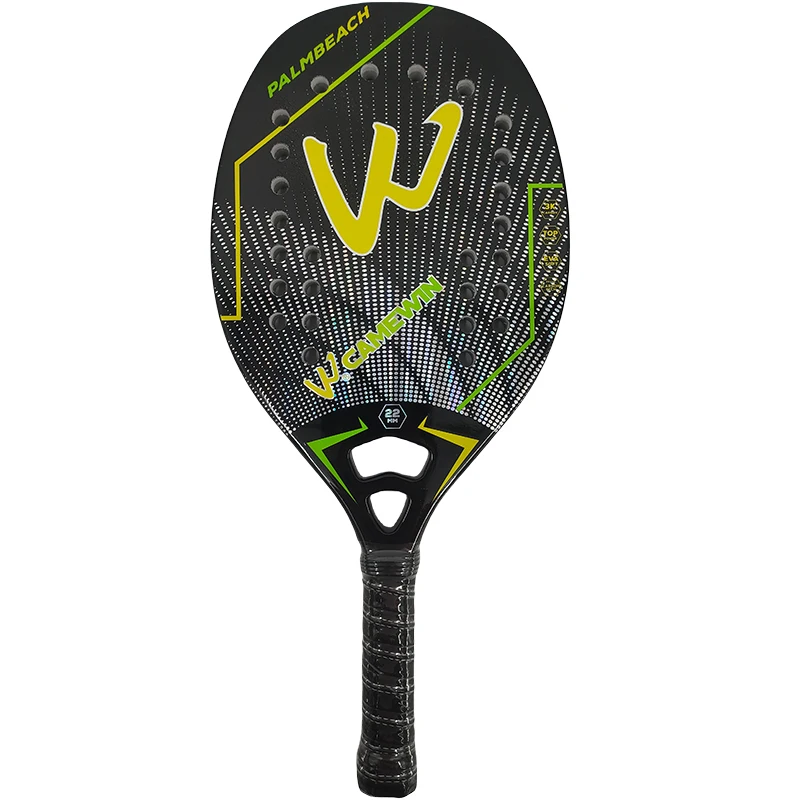 3K Camewin Beach-Tennisschläger aus Vollcarbon mit rauer Oberfläche, Outdoor-Sportschläger für Männer, Frauen, Erwachsene, Tennisschläger, das neue Modell
