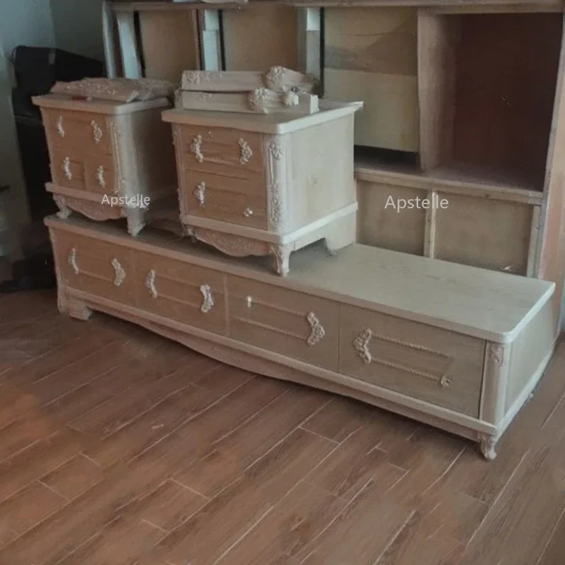 Carved Cabinet Feet Sofa Wardrobe Coffee Table Bedside Bathroom Cabinet European Feet Rubber Wood Table Feet