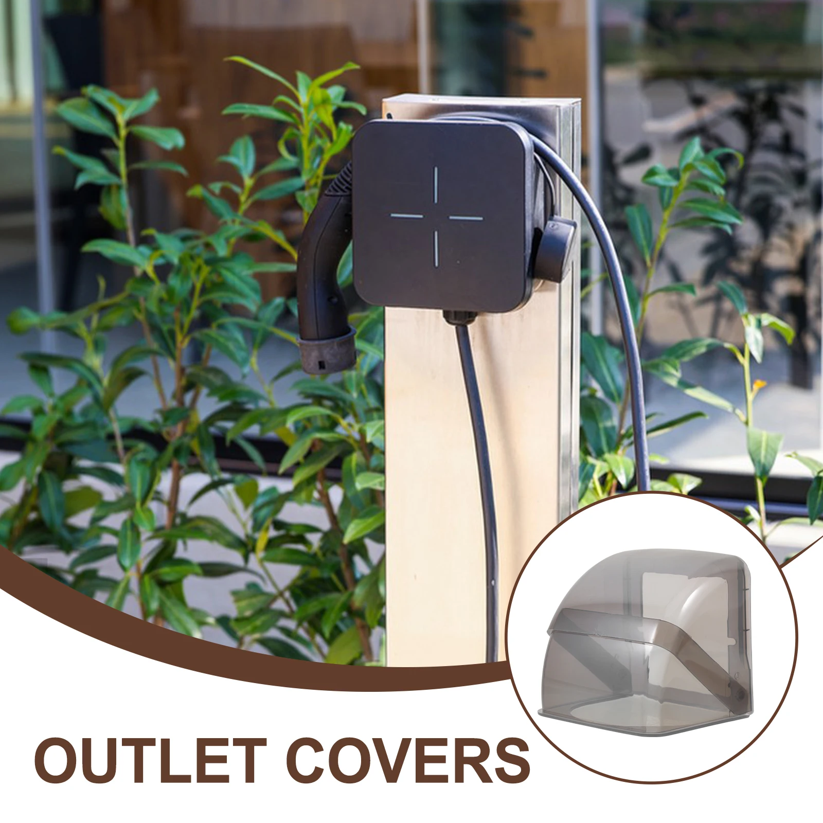 

2pcs Waterproof Outlet Cover Outdoor Electrical Socket Protector Plug Covers Box Exterior Switch