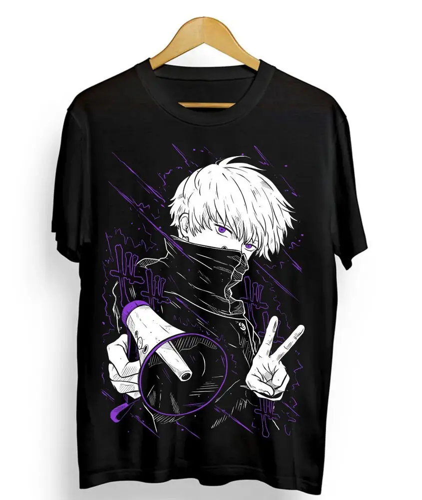 Jujutsu Kaisen Gojo Satoru Black T-Shirt Anime T-Shirt