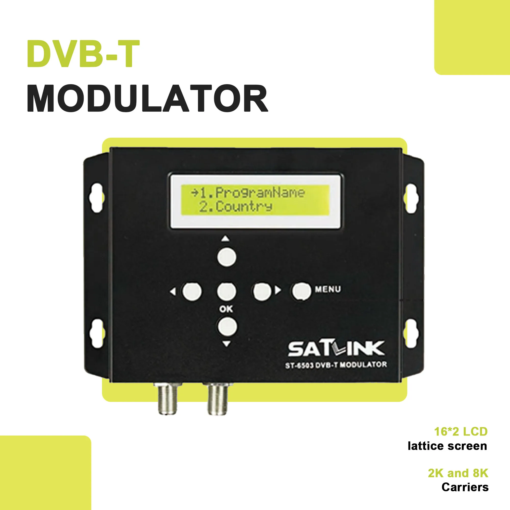 HD to TDT encoder modulator HD to RF DVB-T DTV modulator CATV self-produced programs SATLINK ST-6503