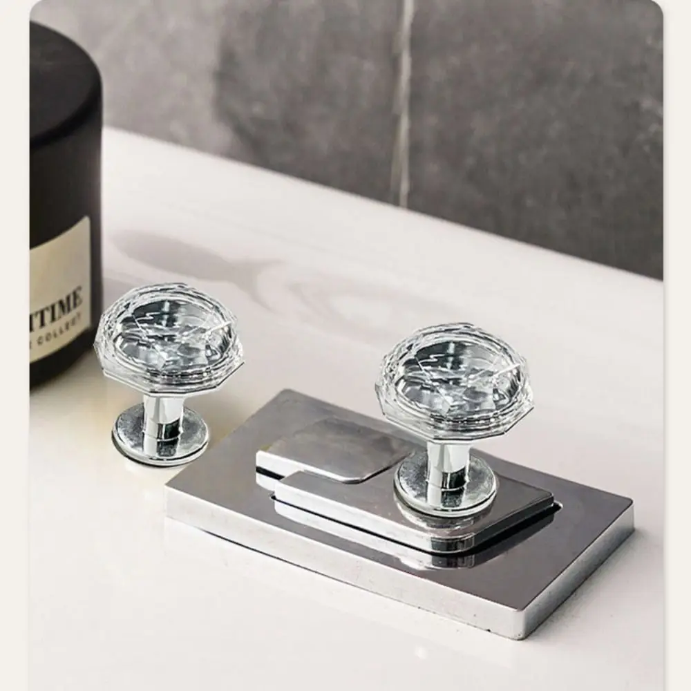 

PET and ABS Toilet Press Assist Transparent Self-adhesive Protecting Long Manicures Durable Cute Diamond Shape Button Water Tank