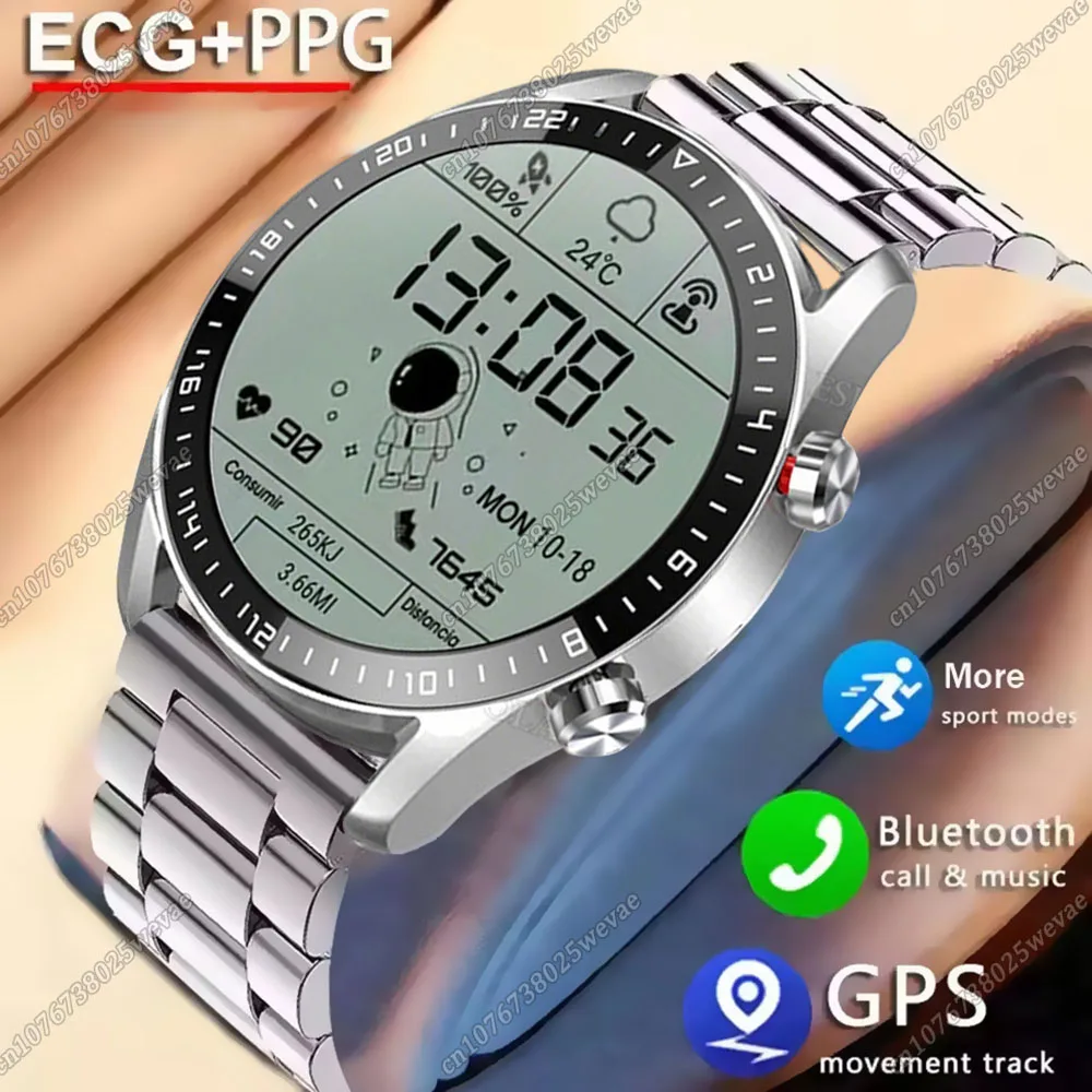 

New 2026 Business Smartwatch Men AMOLED HD Full Screen Touch ECG+PPG Heart Rate Health Monitoring Waterproof Sports Smart Watch