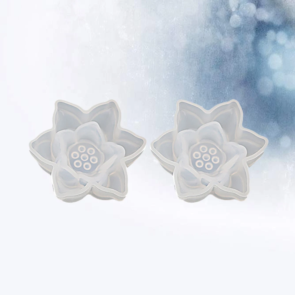 

2pcs Lotus Making Mold Silicone Handcraft Tools Epoxy Resin DIY Jewelry Making Mold Pendant Accessories Reusable
