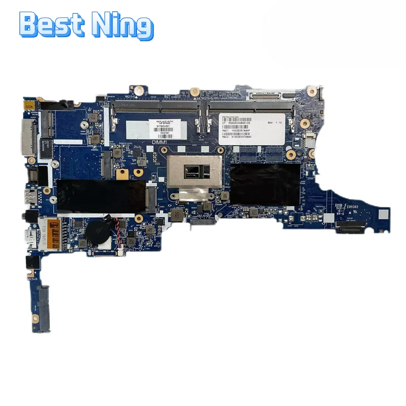 

For HP Elitebook 840 G4 850 G4 Laptop Motherboard 6050A2854301-MB-A01 Mainboard with I5-7200U I7-7500U CPU UMA DDR4