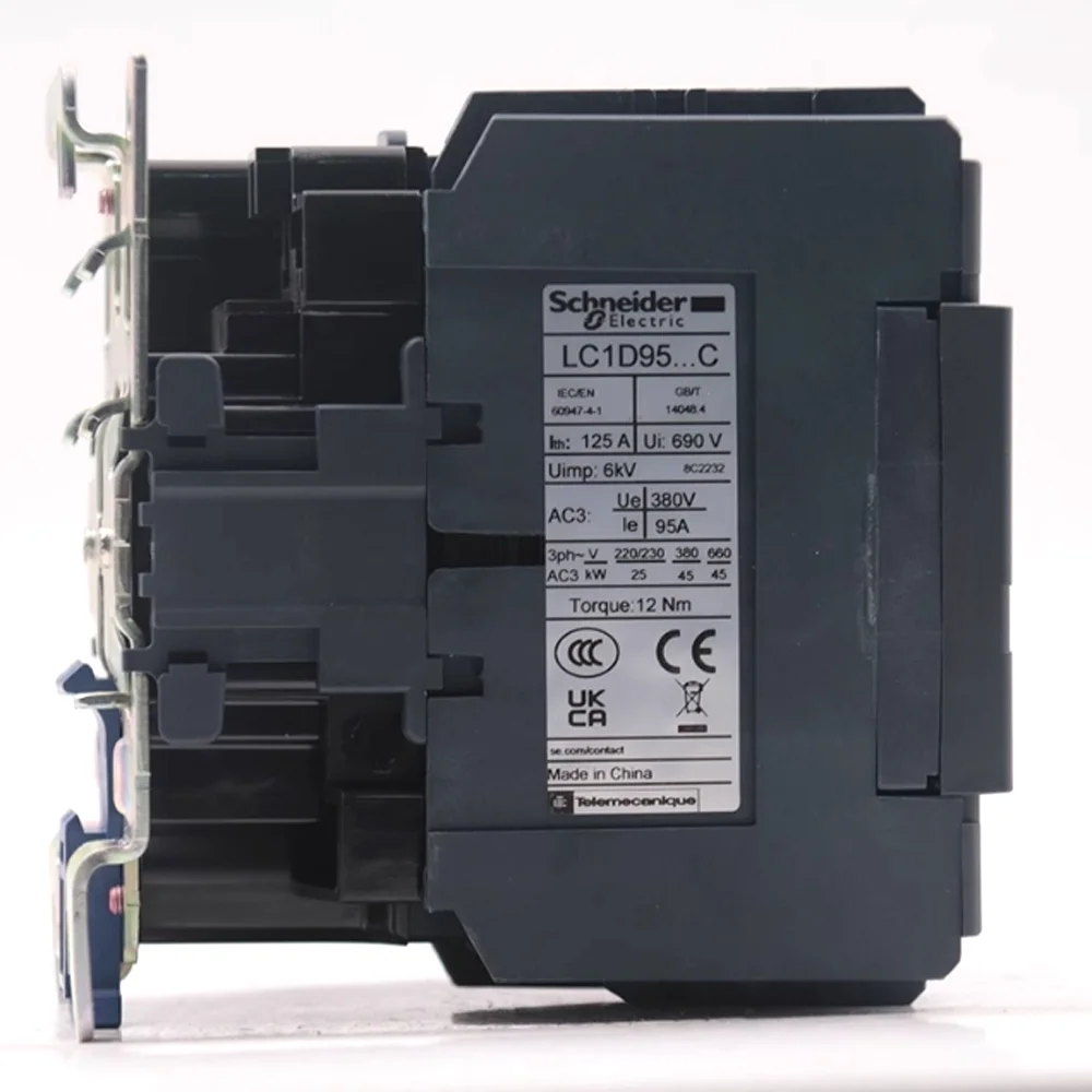 Original Schneider Electric LC1D95M7C LC1D95F7C LC1D95Q7C Contactor LC1D 3P 95A AC 110V 220V 380V Coil Power Control Aux Contact