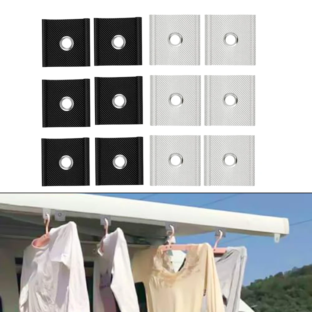 Canopy Hooks White Black Caravan Hooks Easy Installation Firmly Connected Aging-resistant Sturdy And Reliable UV-resistant