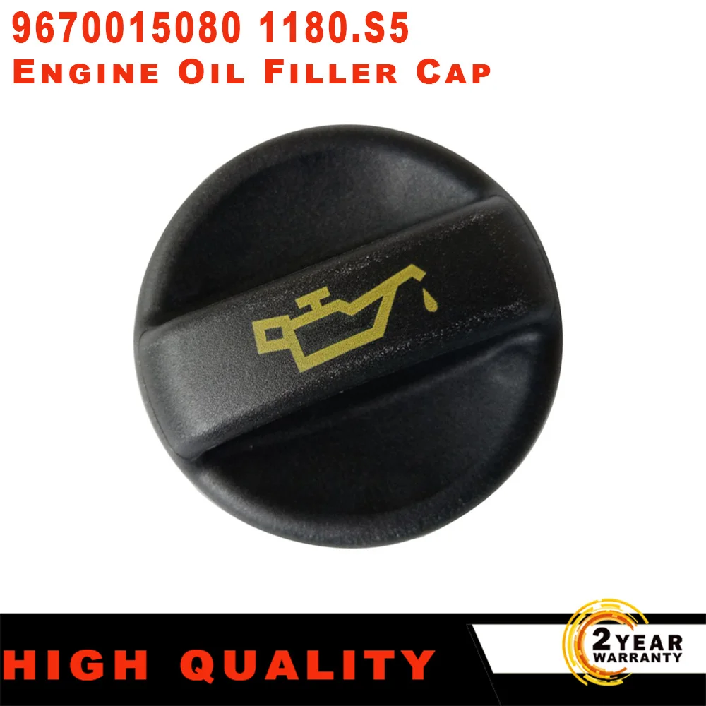 

Engine Oil Filler Cap 9670015080 1180S5 for Citroen Peugeot 207 208 301 308 508 2008 3008 5008 Easy Installation Car Accessories