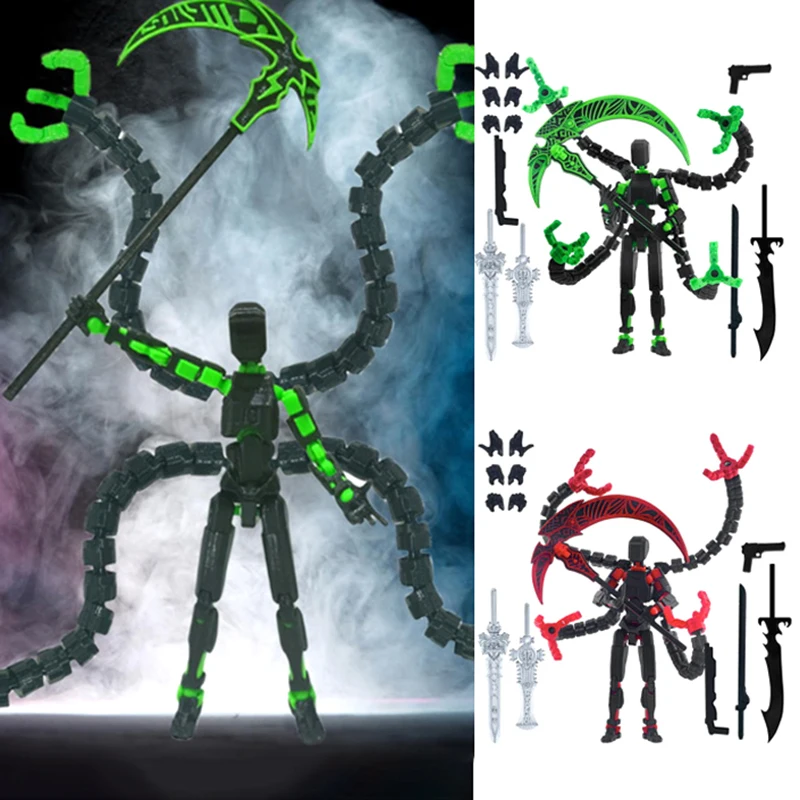 Figura de acción Titan 13, Robot móvil multiarticulado T13 impreso en 3D con articulación completa, figura de acción Lucky 13, modelo Nova 13