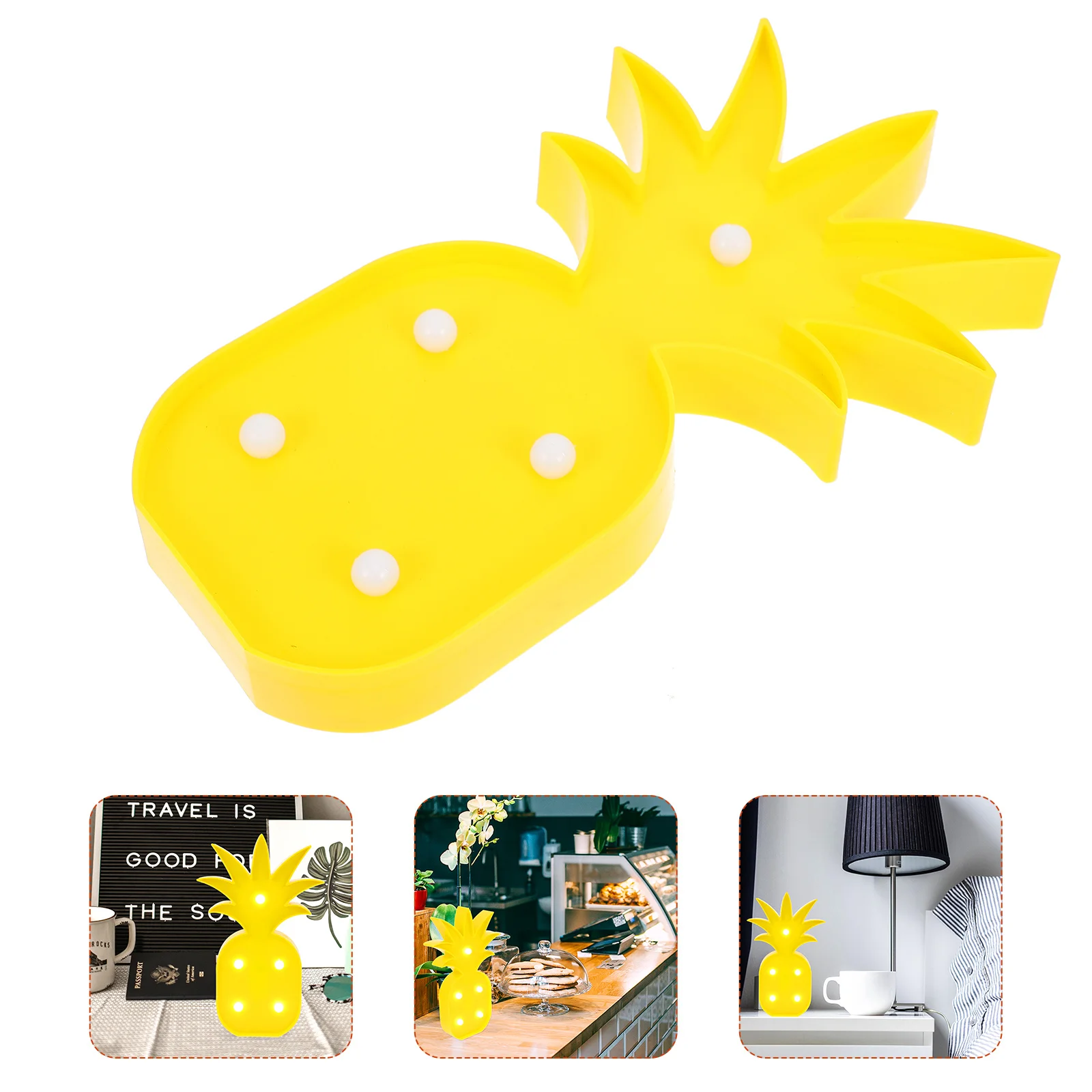 

Pineapple Night Light Creative LED Pineapple Shaped Lamp Romantic Bedroom Decorative Light Ornament Home Ambient Lighting