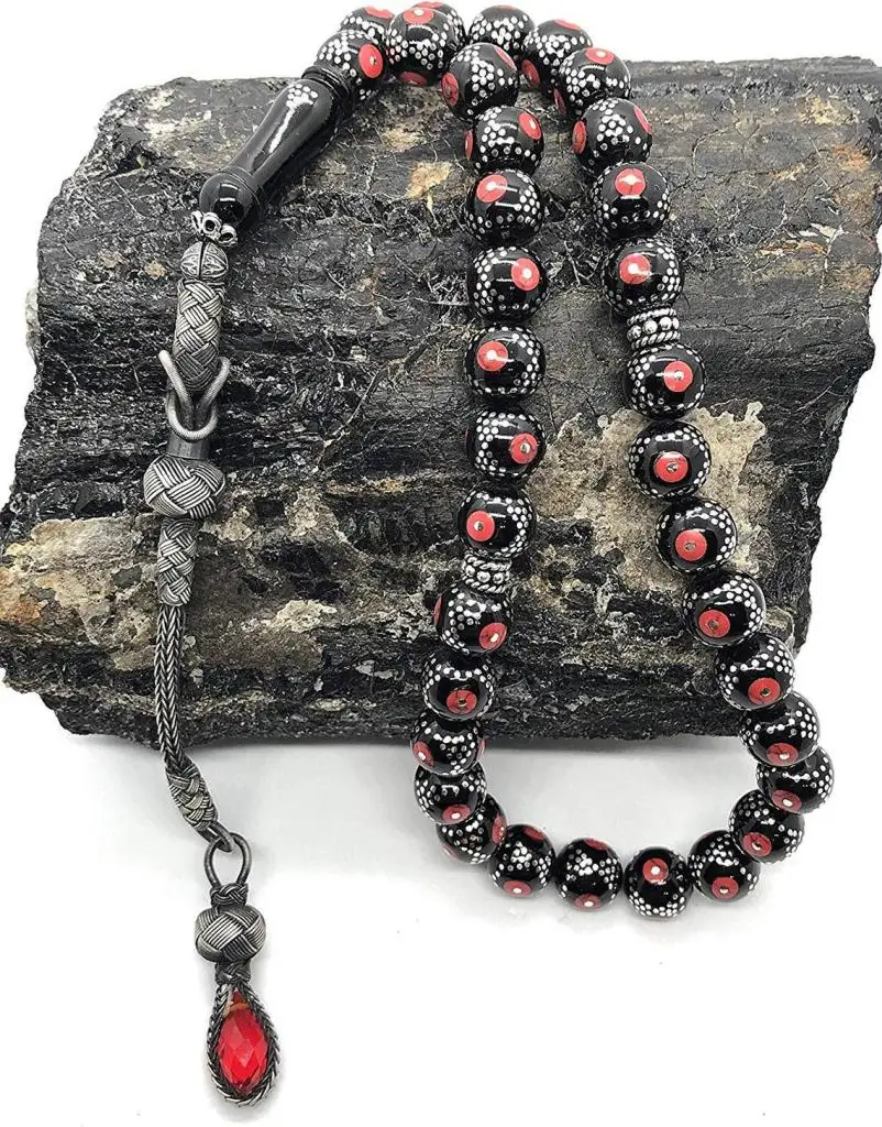 OLTU stone rounding silver processing rosary