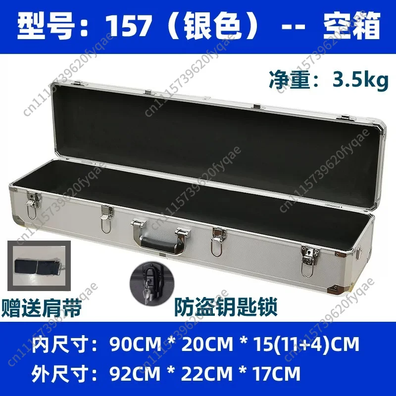 Portable Aluminum Alloy Tool Box Hard Case Instrument Equipment Safety Storage Model Display Waterproof Shockproof Foam Insert
