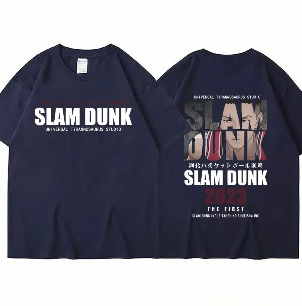 Nuova t-shirt Slam Dunk t-shirt Anime Ryota Miyagi t-shirt uomo donna squadra di basket manica corta oversize coreano Streetwear