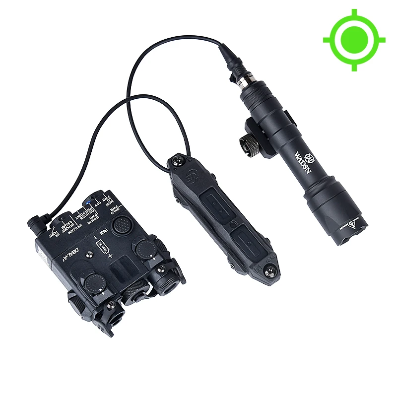 Tactische Nylon DBAL-A2 Niet-verstelbare indicatorlamp Rood/Blauw/Groen Surefire M300 M600 Wit LED-licht Strobe Jacht Air Laser