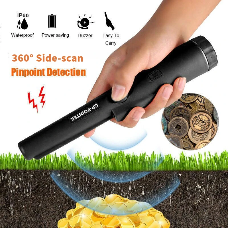 Detector de Metales Pinpointer GP puntero profesional 360 ° buscador de oro de mano Sonda de Cazador de tesoros con varillas de posición IP68 impermeable