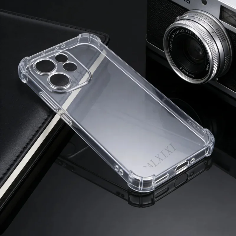 جراب شفاف من السيليكون الناعم TPU لهاتف OPPO Reno 15 14 13 pro 15pro 14pro 13pro غطاء هاتف شفاف لهاتف OPO reno15 جراب شفاف