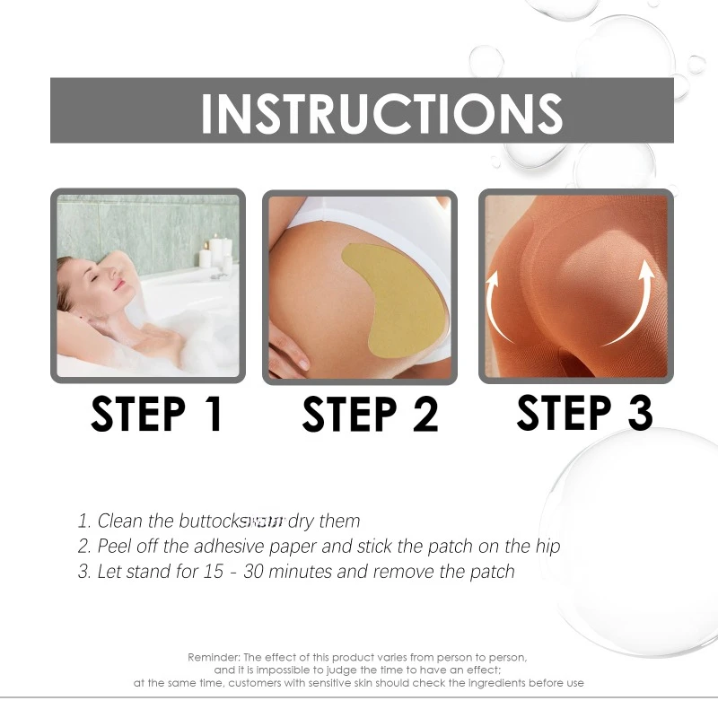 20pcs Lift Buttock Patch Effective Lifting Firming Increase Elasticity Buttocks Curve Butt Enhancement Peach Buttocks Shaping