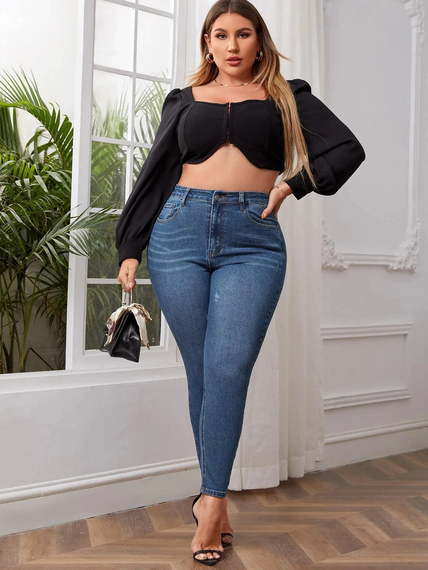 plus size skinny jeans for women full length high waist stretchy pencil women jeans autumn legging stretchy washing 100kgs jeans