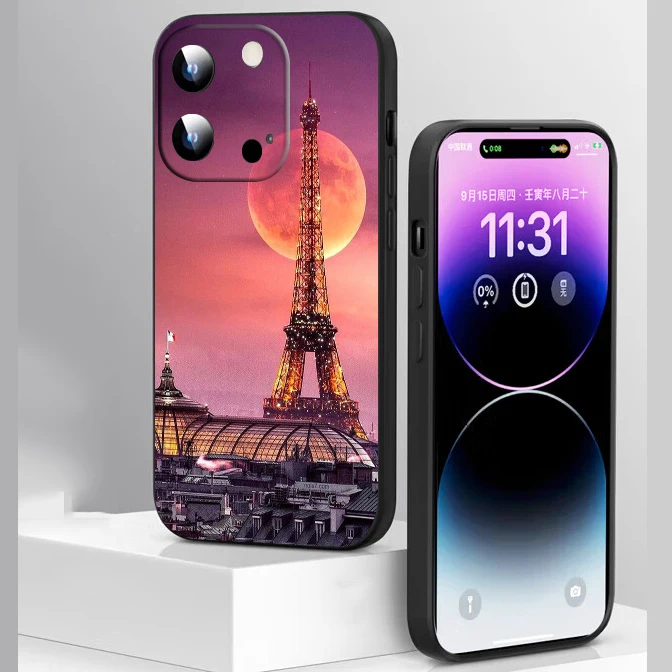 Coque en silicone souple pour Samsung Galaxy, HG3 Paris Tour Eiffel, S7, 8, 9, 10, 20 Plus FE, Ultra Lite Edge Caver