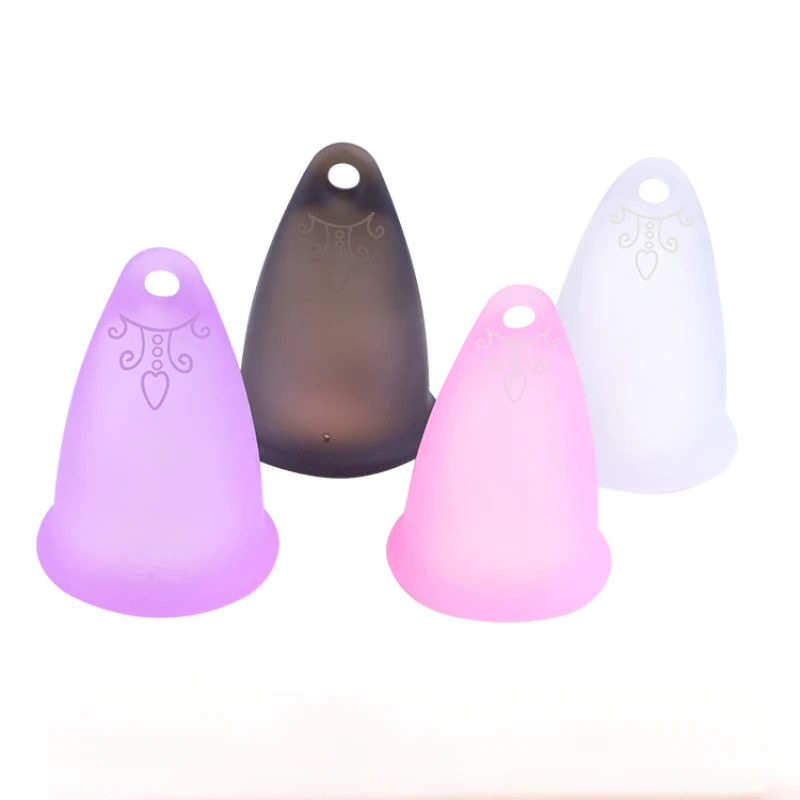 

1PC Foldable and Retractable Menstrual Cup with Lid, Portable Women's Sports and Side Leakage Prevention Silicone Monthly Cup