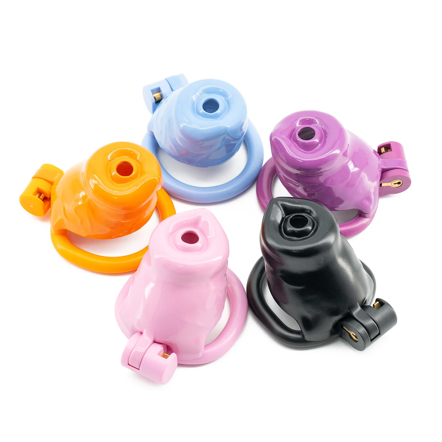 3 size Bulldogs penis 3D Printing chastity cage device puppy Cock Protector slave chastity lock for men view 2