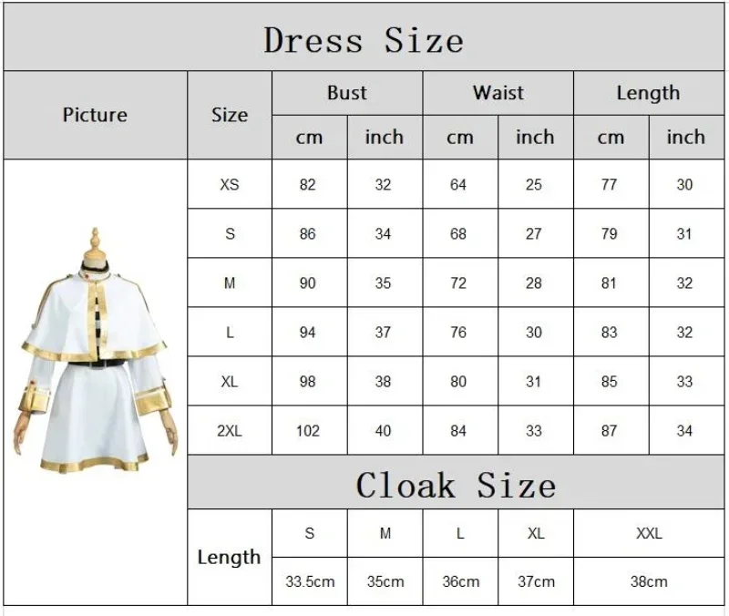 Sousou No Frieren Cosplay Costume Wig Shoes Anime Figures Magician Dress Elf Ear Halloween Party Charistmas for Women view 6