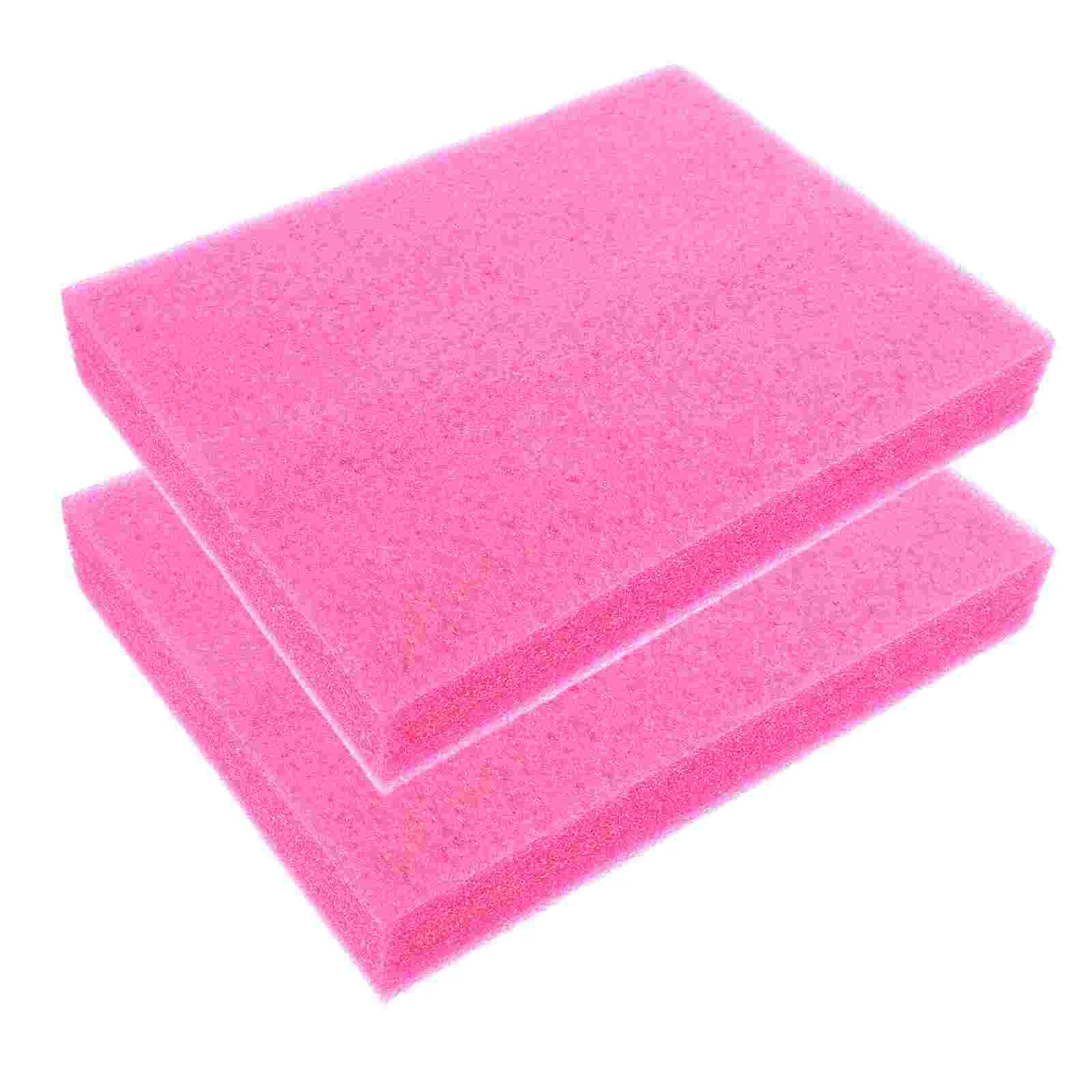 Almohadillas de algodón perlado, forro bordado artesanal, embalaje de espuma, almohadillas de tablero grueso, color rosa pequeño, 2 uds.