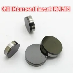 PCD Kim Cương RNMN090300 Lắp RCMX1209 RCGT10 RCGX RNG Full Chắc Chắn Đầu PCD trên Carbide Chất Nền cắt kim cương dụng cụ