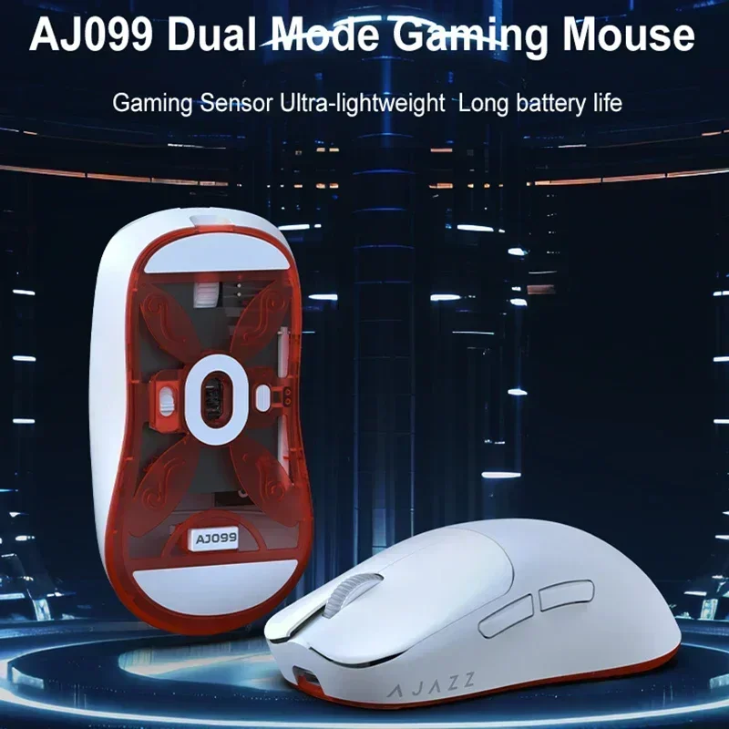 Imagem -03 - Ajazz-wireless Usb Gamer Mouse Mode 2.4g Paw3311 Sensor 12000dpi Ajustável Aj199 Escritório Csgo Gaming Ratos Presente