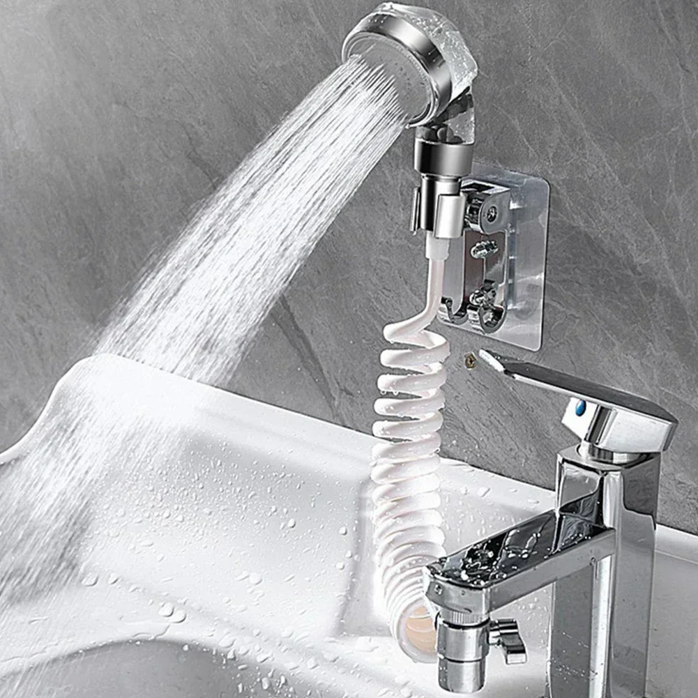 

ABS Faucet External Shower Head Bathroom Kitchen Basin Tap Adapter Attachment Washbasin Faucet External Shower Head Parts