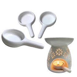 Ceramic Candle Holder Oil Incense Burner Diffuser Essential Aromatherapy Oil Burner Lamps Tray Porcelain Home Living Room Decor