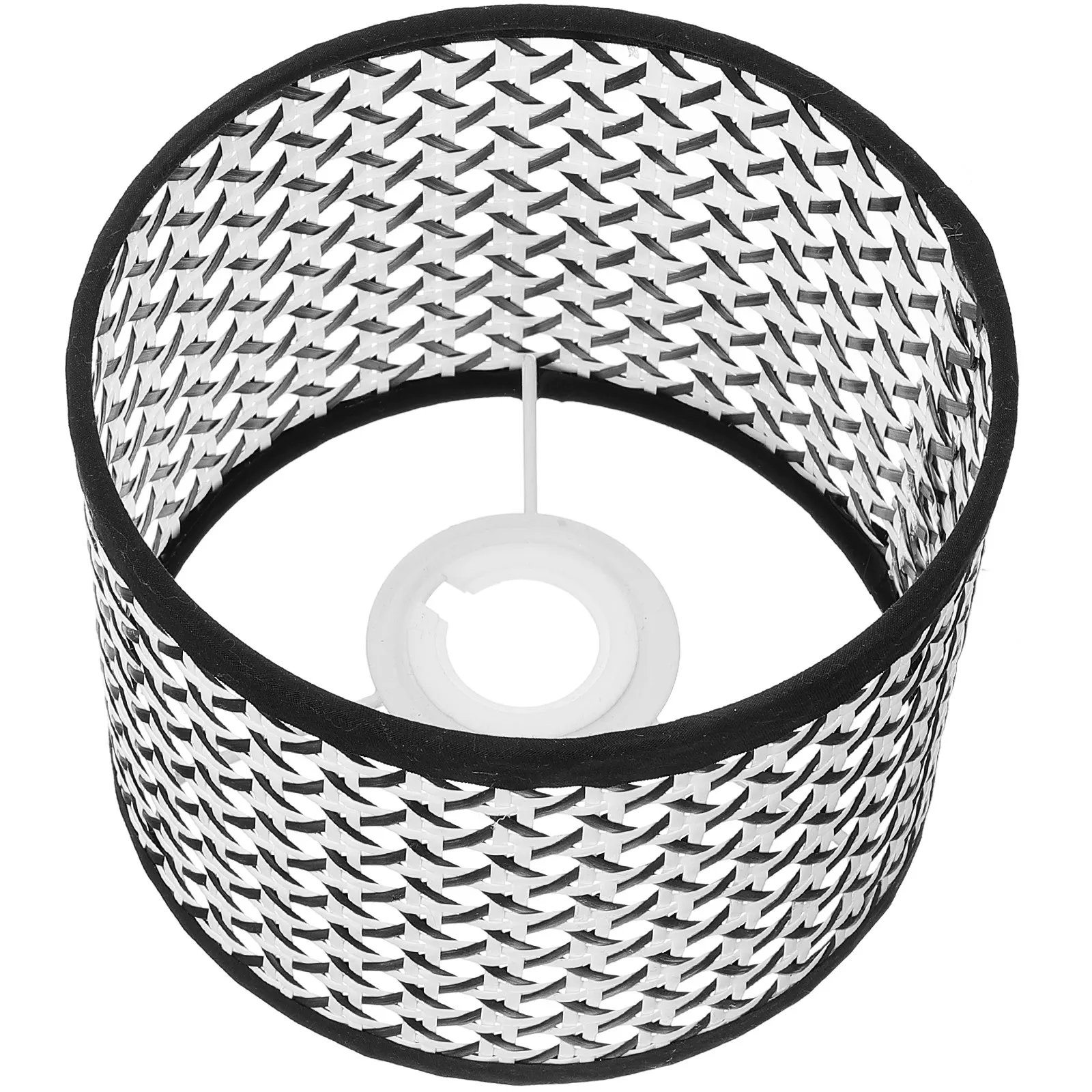 Rustic Woven Lampshade Sturdy Plastic Lampshade for Table Lamp Floor Light Ceiling Fixture Replacement Home Library Living Room