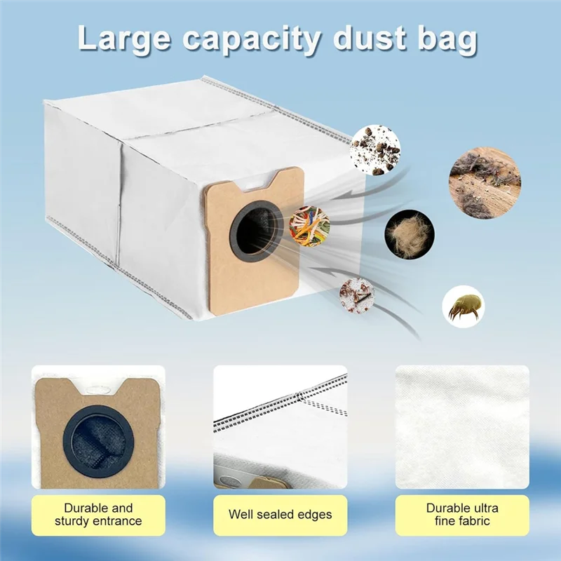 ABVI-Ersatzteile für Eufy Omni C20 Staubsaugerteile Hauptseitenbürsten HEPA-Filter Moppbeutel