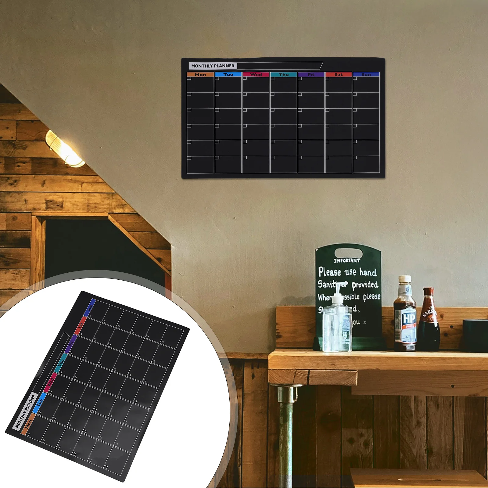 Papan Rencana Magnetik untuk Rumah, Dapat Dihapus, Pengatur Jadwal untuk Catatan, Pengingat, Daftar Belanja, Mudah Ditulis dan Dihapus