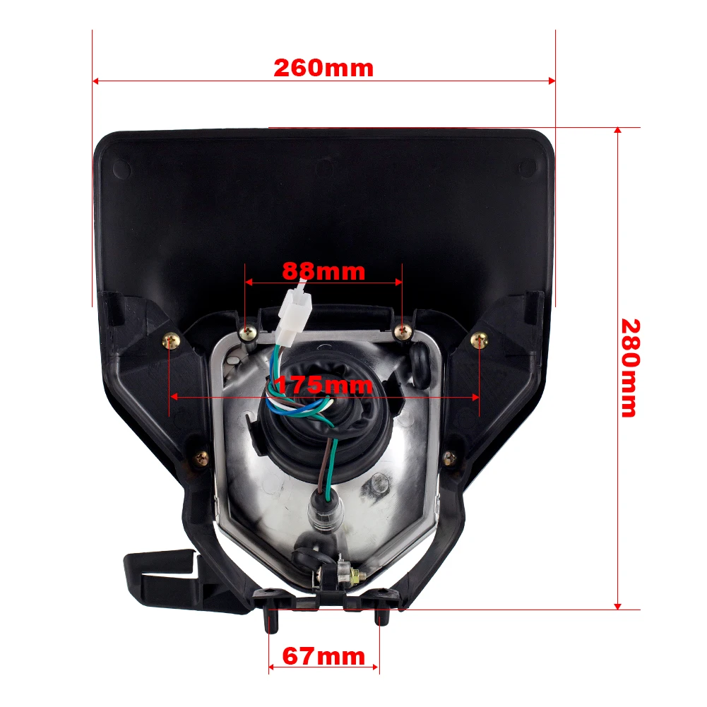 Motorcycle Headlight Headlamp Head Light Lamp Supermoto Fairing For Husqvarna FE 250 FE 350 FE 450 TX TE Dirt Pit Bike Enduro