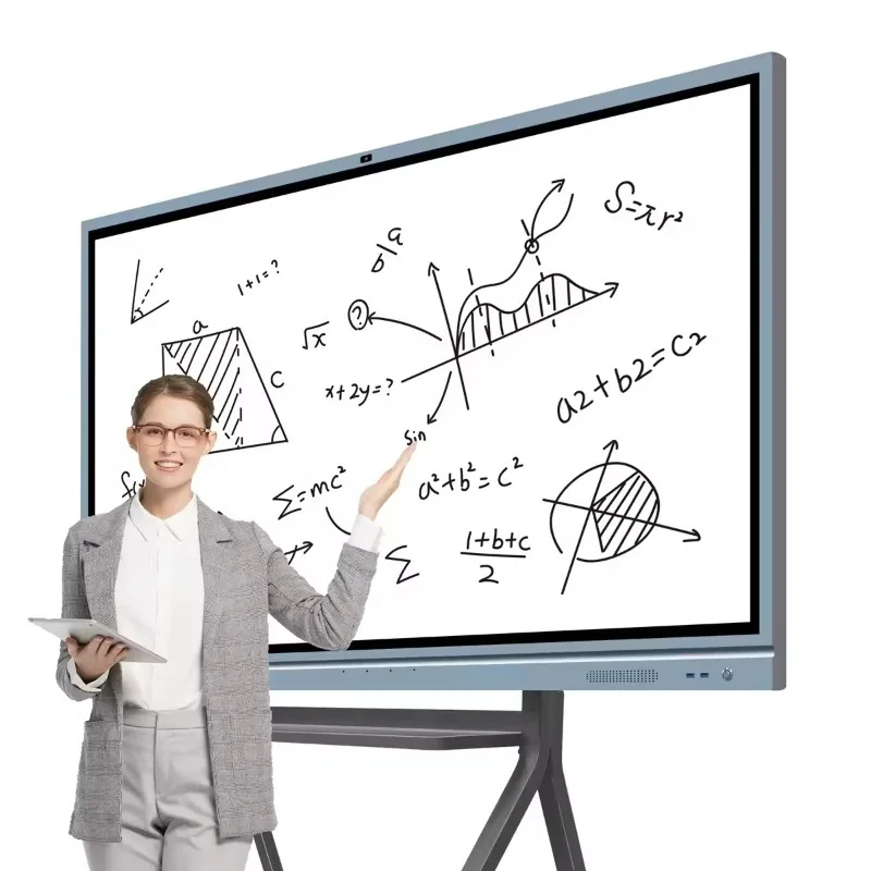 

[Hot Sale] All One 55 Inch Smart LED Board Touch Screen Interactive Whiteboard School Home Education Online Use 75 86 Inch Inter