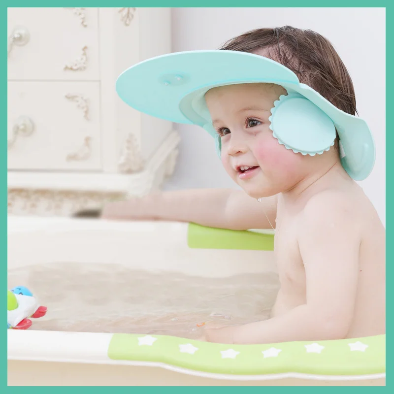 Adjustable Baby Shampoo Hat – Soft Waterproof Bath Cap for Infants & Toddlers  Protects Eyes  Ears During Hair Washing