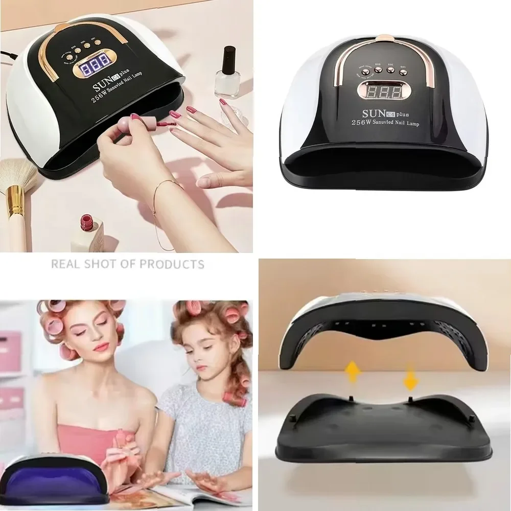 Professional UV LED Nail Dryer, 256W Fast Curing System for Salon Gel Polish