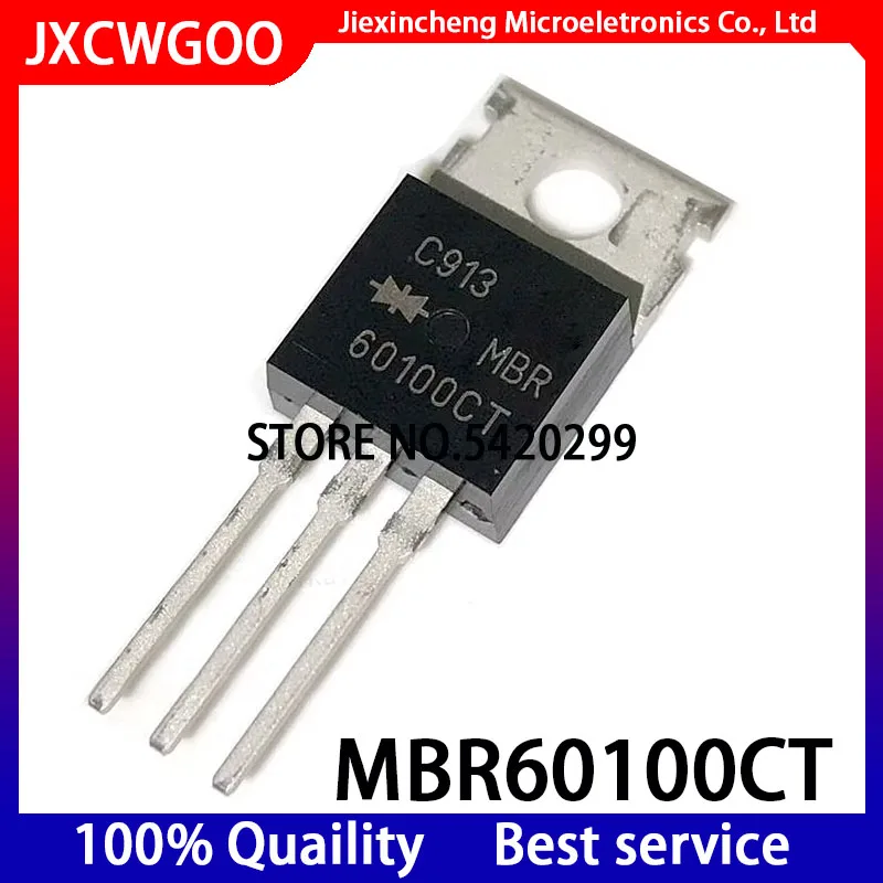 10PCS 100% New original MBR60100CT MBR60100 TO-220 60A 100V Schottky rectifier diode