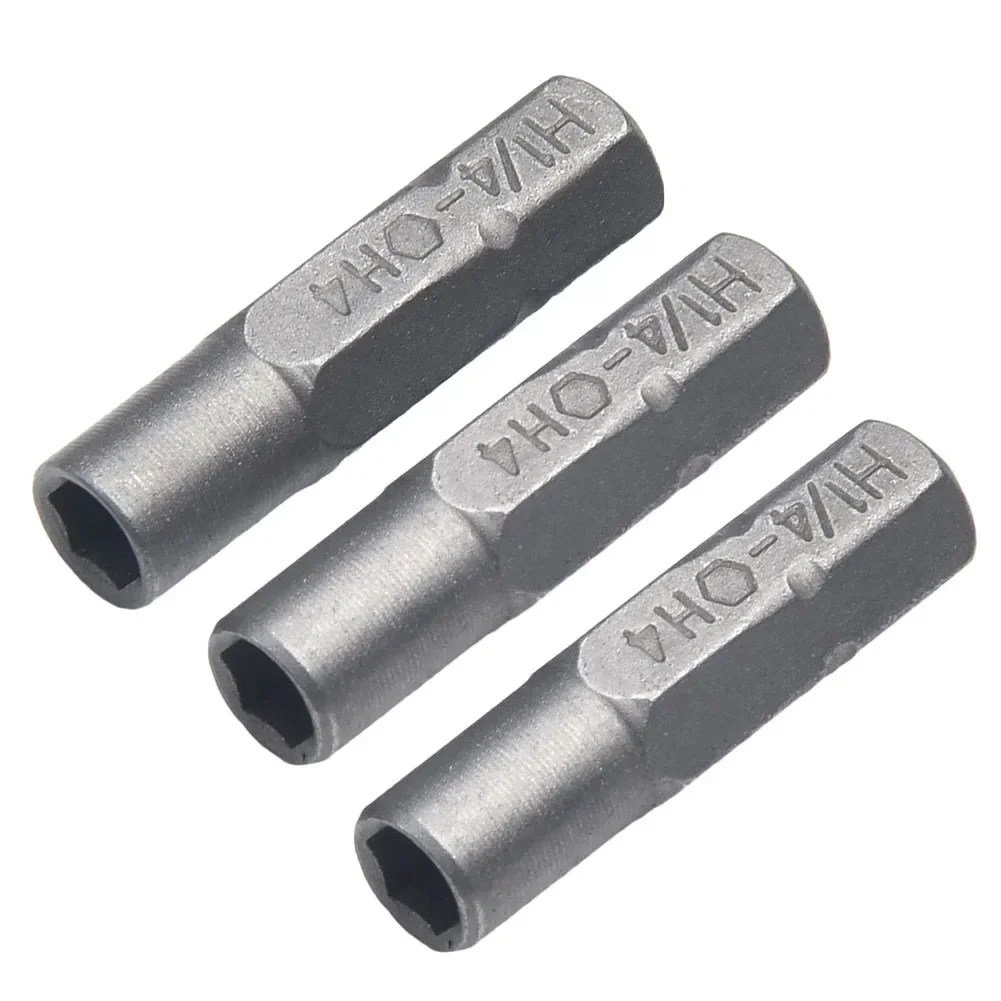 3PCS Precision Bit Holder Electric Screwdriver Hex 1/4 Inch Hex ShankTo 4mm Socket Driver Bit Adapter