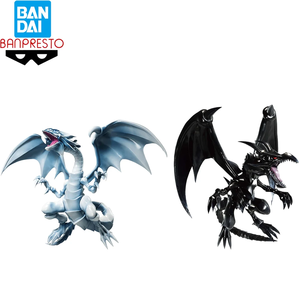 In Stock Original Bandai Banpresto Yu-Gi-Oh! Duel Monsters Red Eyes Black Dragon Blue-Eyes White Dragon Anime Figures Model Toys